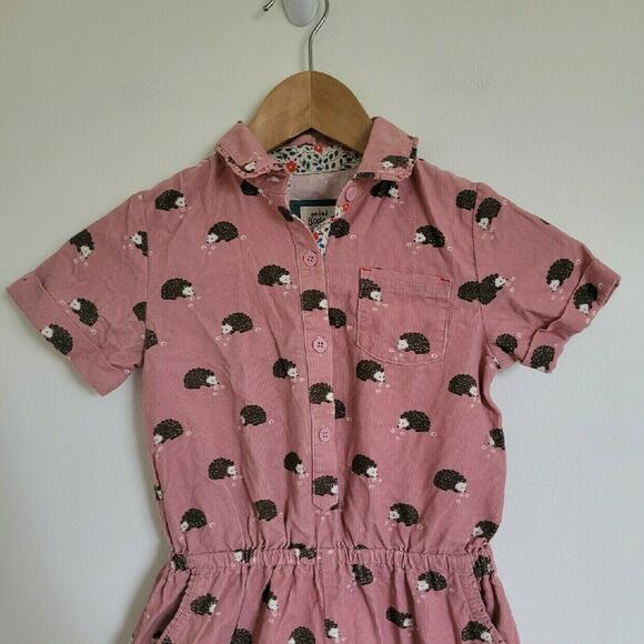 Mini Boden Pink Hedgehog Short Romper - Picture 3 of 6